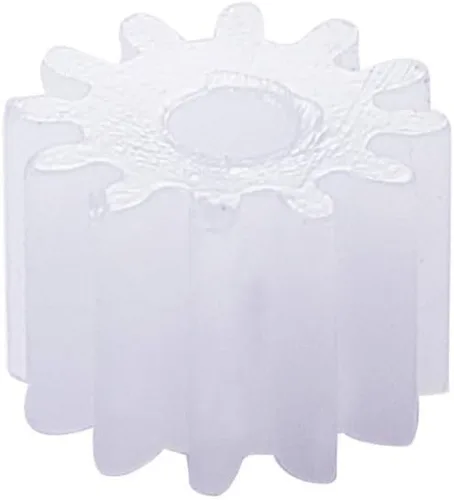 Vista 11 de Bettomshin 10 unids engranaje de plástico 082A 0.5 módulo polea eje de correa robot RC motor mano DIY piezas mecánicas kit blanco