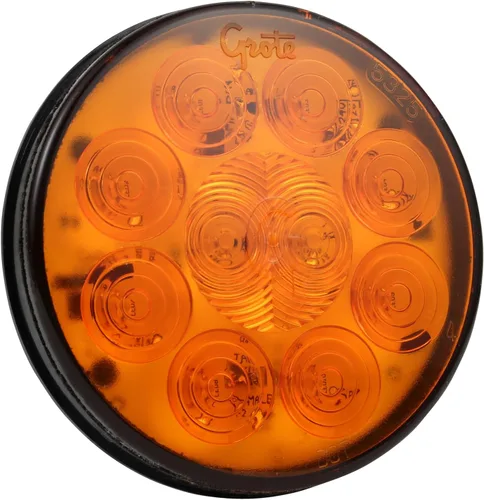 Vista 25 de Grote 54702 Luces LED Ovaladas de 6" de Parada, Trasera y Giro con Respaldo Integrado, Carcasa Rígida Integrada Rojo