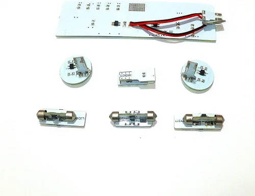 Vista 6 de 7 unids 6000K 72 LEDs 5050SMD LED luces de lectura interior para Volkswagen Golf MK6 2008-2012, alto brillo