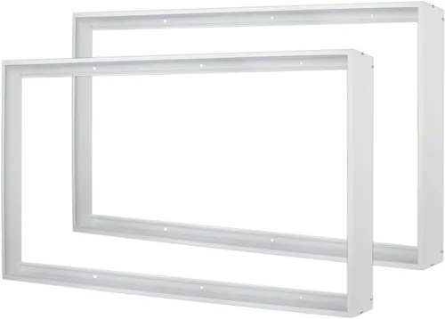 Vista 11 de Kit de montaje en superficie de 1 x 4 para panel plano LED, marco de techo de aluminio para 12 x 48 x 3.13 pulgadas, bueno para panel iluminado