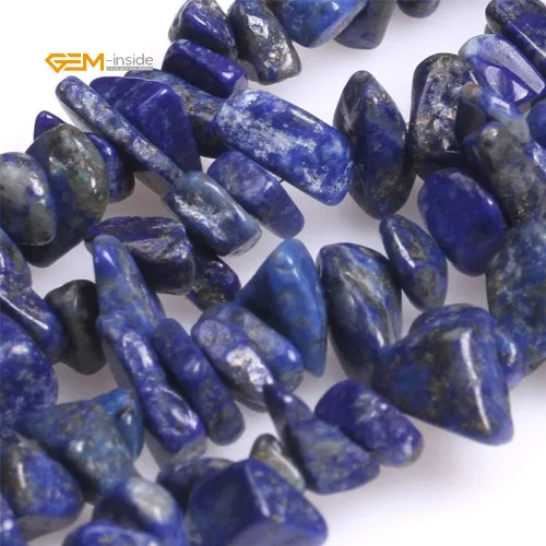 Vista 3 de GEM-Inside - Cuentas sueltas de lapislázuli de 7 a 0.315 in, piedras preciosas para hacer joyas, 33.9 in