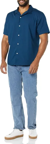 Vista 3 de Tienda Essentials Camisa de vacaciones de ajuste estándar para hombre