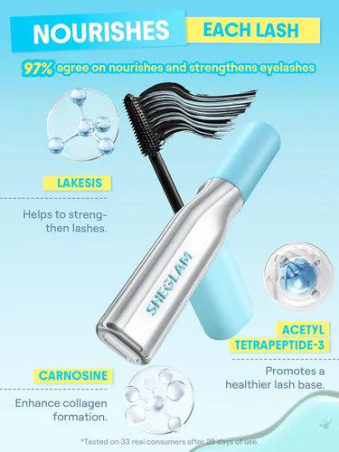 Vista 3 de SHEGLAM Lashlighter Infinite Tubing Impermeable Alargamiento Volumen Lavable Mascara