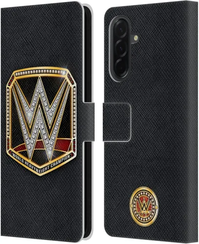 Vista 125 de Head Case Designs Officially Licensed WWE Cruiserweight Champion Title Belts Leather Wallet Case Compatible with Samsung Galaxy A07 4G Campeón