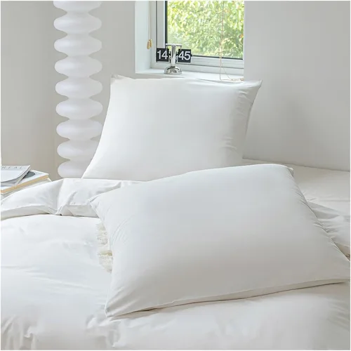 Vista 4 de Juego de funda de edredón de algodón, 100% algodón, tela gruesa agradable a la piel, color sólido, juego de cama doble, ropa de cama