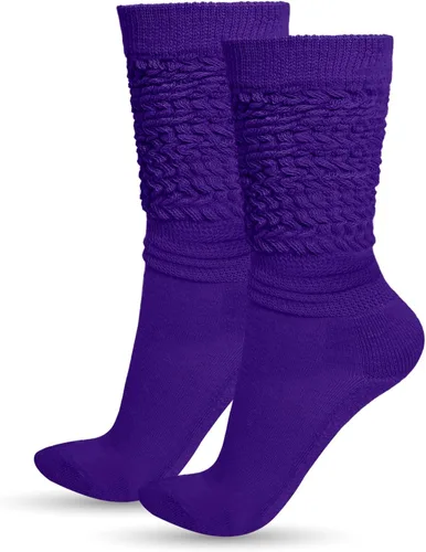 Vista 11 de Ronglry Calcetines de neón holgados de los años 80 y 90, calcetines de neón para mujer, calentadores de piernas extra largos, suaves, hasta