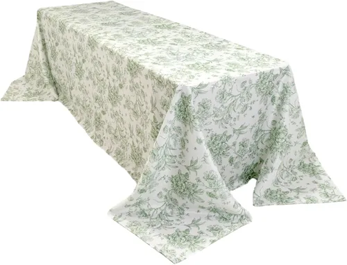 Vista 29 de Efavormart - Mantel rectangular, 60 x 102 pulgadas, resistente a las manchas y a las arrugas, lavable, mantel decorativo oblongo de tela de Amatista