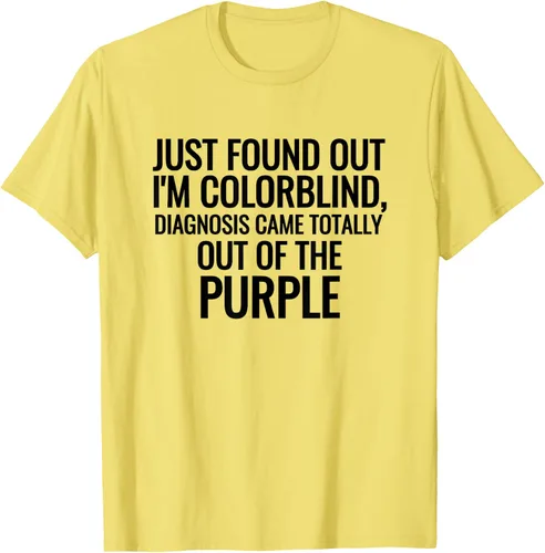 Vista 40 de Camiseta divertida de broma de daltonismo con diagnóstico humorístico
