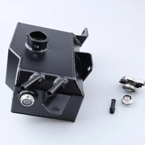 Vista 3 de AC PERFORMANCE Depósito de tanque de expansión de refrigerante de aluminio compatible para Mazda MX5 MK3 (chasis NC) 1.8/2.0, negro