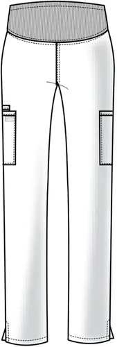 Vista 4 de Cherokee Pantalones de maternidad para mujer, ropa de trabajo profesional suave elástico WW220