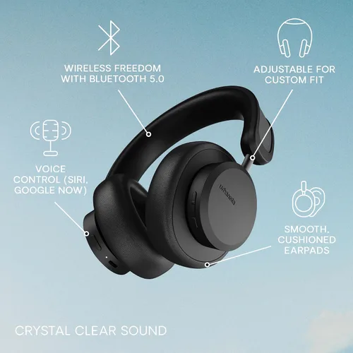 Vista 4 de Urbanista Powerfoyle - Auriculares con cancelación activa de ruido con energía solar y tiempo de reproducción infinito, auriculares inalámbricos