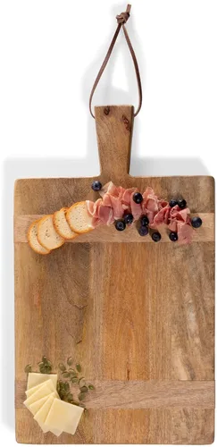 Vista 2 de TOSCANA - una marca Picnic Time - Tabla rectangular de charcutería Ravi, plato de madera para servir, tabla de queso, (madera de mango)