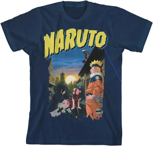Vista 3 de Naruto Multi-Character Youth - Paquete de 3 camisetas de manga corta con cuello redondo