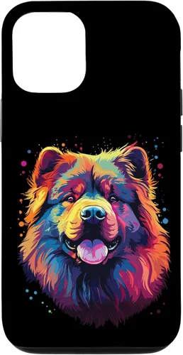 Vista 28 de Watercolour Colourful Dog Chow Chow Case for iPhone 16