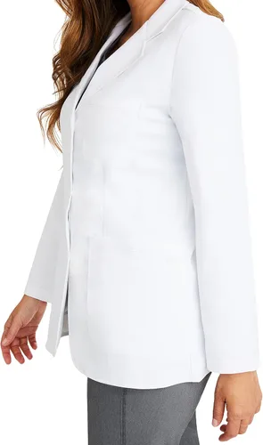 Vista 5 de Healing Hands White Lab Coat 5 Pocket 5160 Flo Full Sleeve Women's Consult Lab Coat The White Coat Minimalist Collection