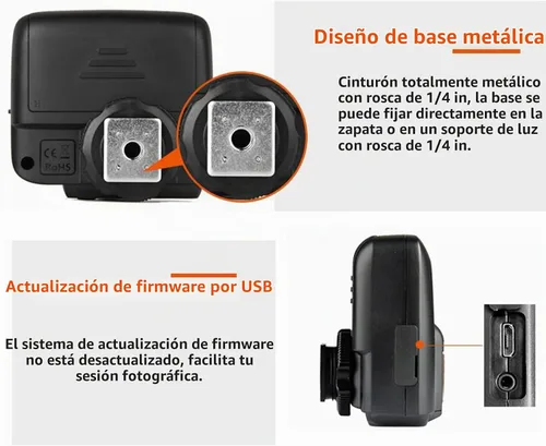 Vista 5 de Godox X1R-C TTL Receptor de disparo de flash inalámbrico compatible con cámaras Canon, receptor flash inalámbrico 2.4G, sincronización de alta