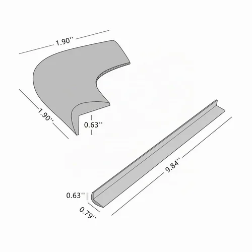 Vista 2 de LONGFITE Protectores de esquina y protectores de bordes, fundas de esquina y parachoques a prueba de bebés, cojín de silicona de grado superior, sin