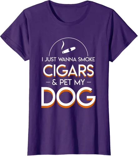 Vista 12 de Solo quiero fumar cigarros y mascotas a los amantes de los perros de mi perro, Negro, S