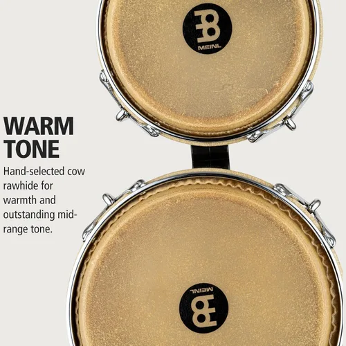 Vista 3 de Meinl Percussion WB500ZFA-M Free Ride Series Woodcraft Bongos, Zebra Acabado Ash - Mate