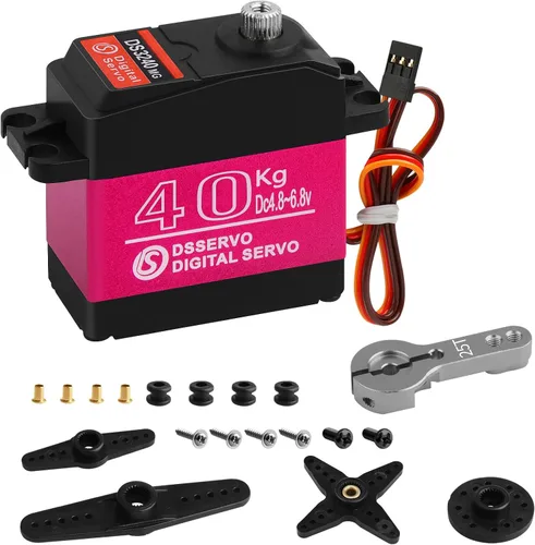Vista 12 de 44.1 lbs impermeable Metal Gear RC Servo, 270°