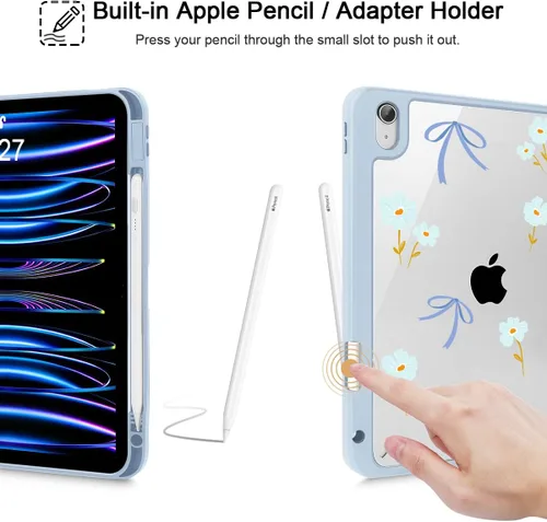 Vista 5 de Funda Mektron para iPad 2025 de 11 pulgadas (Chip A16) de 11ª generación, Compatible con iPad de 10ª generación de 10.9 pulgadas 2022, con soporte