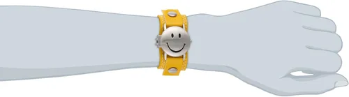 Vista 3 de Frenzy FR282 Smiley Face Reloj analógico con correa amarilla para niños