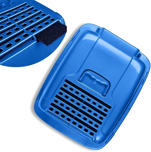 Vista 3 de Paquete de 10 filtros de repuesto para caja de arena para gatos, insertos de filtro de olor de carbón activado, compatible con bandeja para gatos