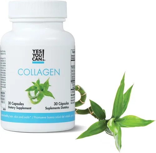 Vista 2 de Yes You Can! Cápsulas de colágeno, suplemento dietético para promover un cabello, piel y uñas saludables, 290 mg de colágeno bovino, vitamina A