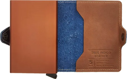 Vista 4 de Secrid - Cartera doble de piel auténtica con protección RFID, capacidad para 16 tarjetas