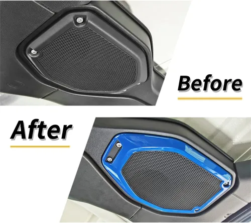 Vista 7 de JeCar Cubierta de marco de altavoz superior para Jeep Wrangler JL JLU Gladiator JT 2018-2023, accesorios interiores (azul)