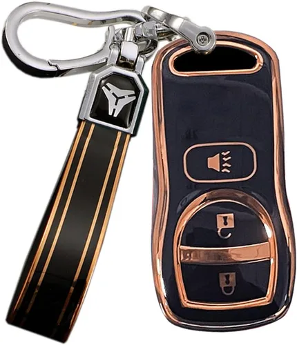 Vista 10 de ontto Funda de llave de 3 botones para Nissan Altima Armada 2002-2006, funda suave y duradera para llave remota, protección completa, compatible