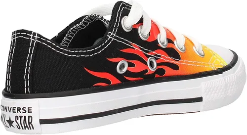 Vista 4 de Converse Chuck Taylor All Star OX - Tenis bajos para niños color negro