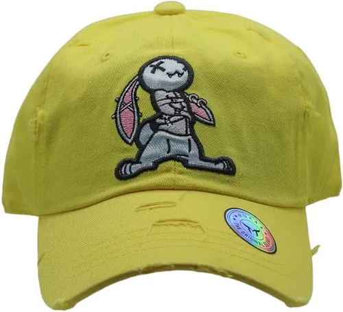 Vista 4 de Muka - Sombrero para papá ropa urbana hip-hop diseño de conejo bordado para papá para mujeres y hombres gorra de béisbol