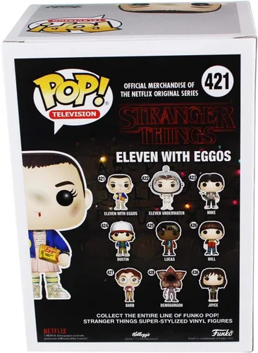Vista 2 de Funko POP! TV Stranger Things - figura de vinilo de Eleven con peluca, variante con Eggos