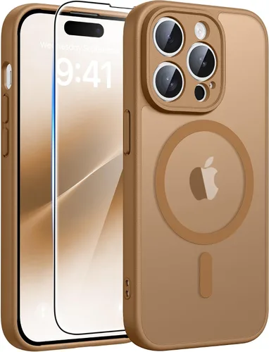 Vista 41 de FNTCASE Funda para iPhone 17 Pro: Fundas delgadas translúcidas de color azul claro compatibles con MagSafe, protección completa de la cámara