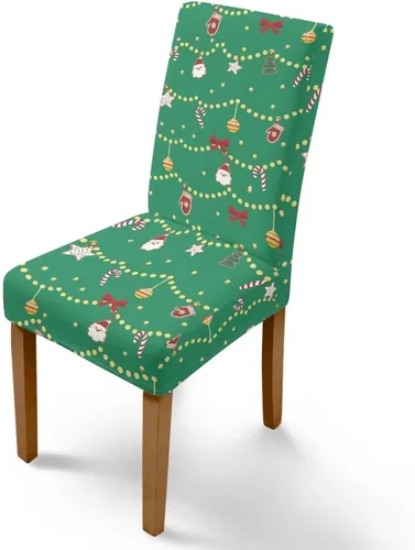 Vista 42 de Rnyleeg Juego de 1 fundas para sillas de comedor de Navidad, fundas para sillas de comedor, diseño étnico, diseño étnico, suave, lavable, para Arco