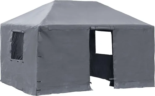 Vista 24 de Sojag Cubierta de invierno para cenadores, accesorio impermeable de 8 x 8 pies con puerta enrollable y paneles ventilados, almacenamiento al aire