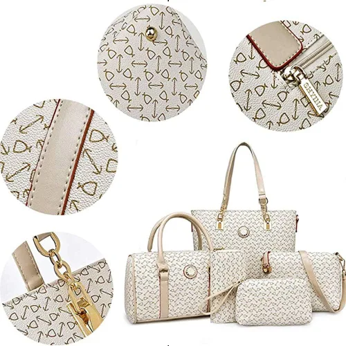 Vista 5 de Juego de 6 bolsas de mano para mujer, bolso cruzado con asa superior
