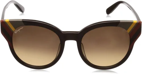 Vista 2 de Gafas de sol Salvatore Ferragamo SF 883 SA 208 patrón marrón oscuro , Dark Brown Pattern Brown, 5320145