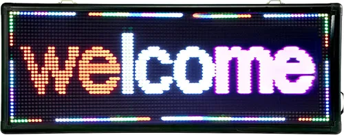 Vista 12 de Letreros LED de publicidad enormes y brillantes de 110 V, letreros abiertos para negocios, control de disco, pantalla LED programable para PC
