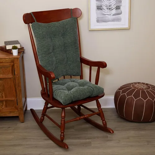 Vista 33 de Klear Vu The Gripper - Juego de cojines antideslizantes para silla mecedora con acolchado grueso, incluye almohadilla de asiento y almohada
