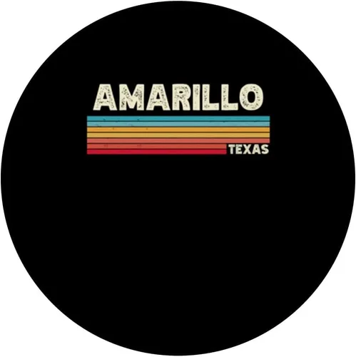 Vista 3 de Native Amarillo Texas TX retro vintage stripes state 70s PopSockets Swappable PopGrip