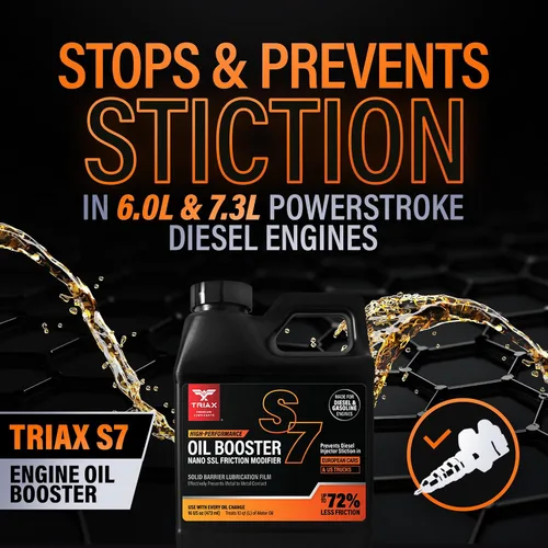Vista 6 de Triax Max Oil Booster S7, limpiador de lodos de motor, refuerzo TBN, modificador de fricción, estabilizador de viscosidad, inhibidor de oxidación