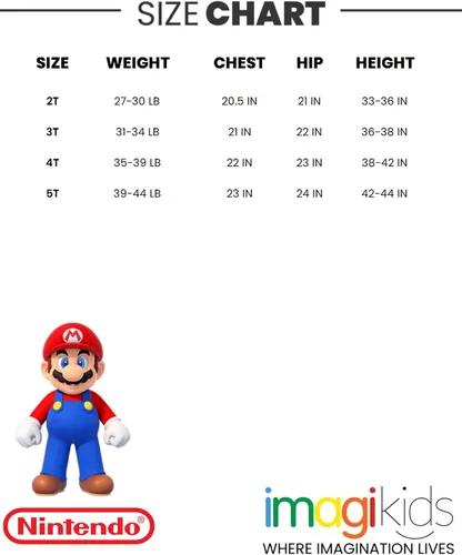 Vista 7 de SUPER MARIO Paquete de 4 camisetas de manga corta grisazulrojoverde