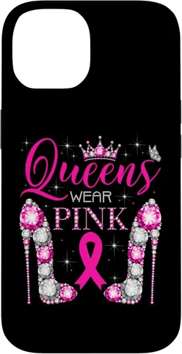 Vista 4 de iPhone 16 Queens Wear Rosa Concientización del Cáncer de Mama Estuche de Cinta Rosa