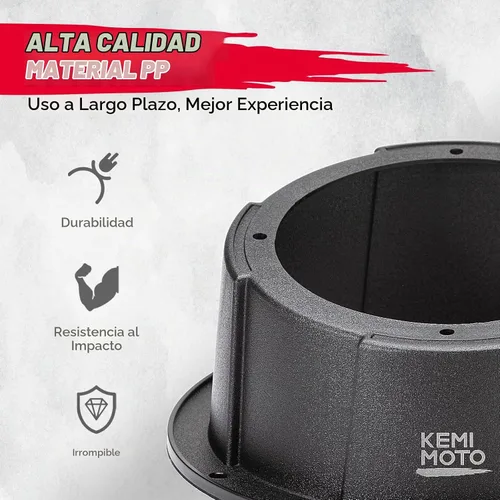 Vista 4 de KEMIMOTO Caja de altavoces en ángulo de 6.5 pulgadas, 1 unidad Negro