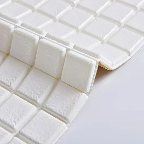 Vista 6 de Queenbox Paneles de pared cuadrados de espuma 3D de 13.8 x 13.8 pulgadas, papel tapiz autoadhesivo impermeable, adhesivo de pared de ladrillo sólido