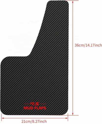 Vista 3 de XUKEY 2 piezas de protectores de salpicaduras universales negros para coche, SUV, furgoneta, hatchback, UTV, ATV, delanteros y traseros, con 2