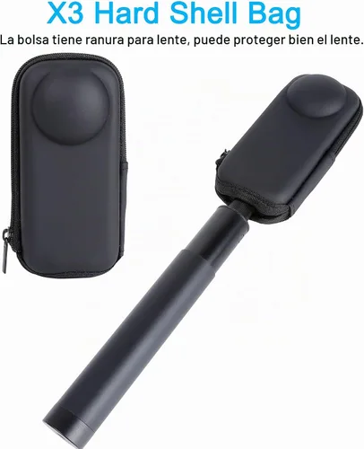 Vista 5 de PellKing Kit de accesorios de protección de cámara para Insta360 X3 Protector de lente/cubierta protectora de silicona/protectores