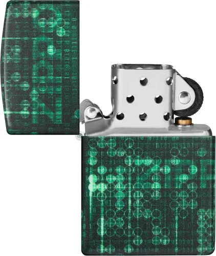 Vista 4 de Zippo Encendedor de bolsillo con diseño de patrón de 540 colores que brilla en la oscuridad